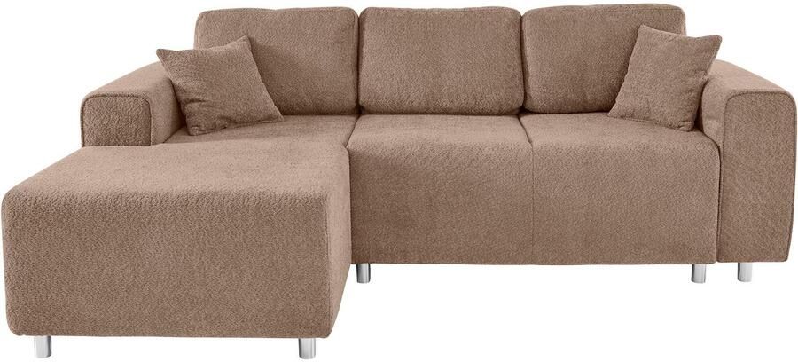 Home affaire Hoekbank Györ L-vorm optioneel met bedfunctie en bedlade inclusief 2 sierkussens - Foto 4