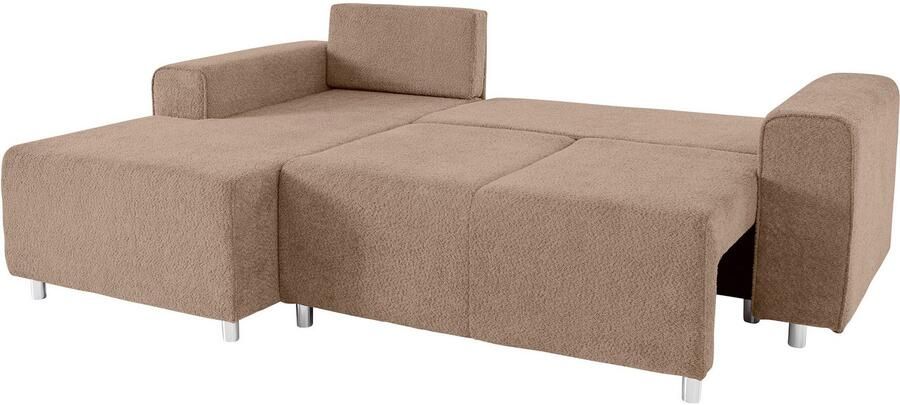 Home affaire Hoekbank Györ L-vorm optioneel met bedfunctie en bedlade inclusief 2 sierkussens - Foto 5