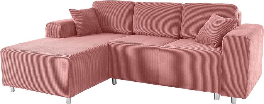 Home affaire Hoekbank Györ L-vorm optioneel met bedfunctie en bedlade inclusief 2 sierkussens - Foto 4