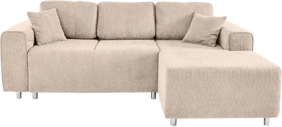 Home affaire Hoekbank Györ L-vorm optioneel met bedfunctie en bedlade inclusief 2 sierkussens - Foto 3