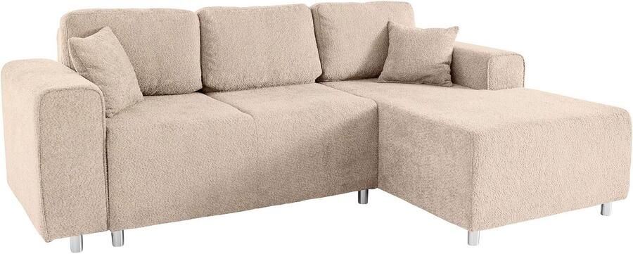 Home affaire Hoekbank Györ L-vorm optioneel met bedfunctie en bedlade inclusief 2 sierkussens - Foto 4