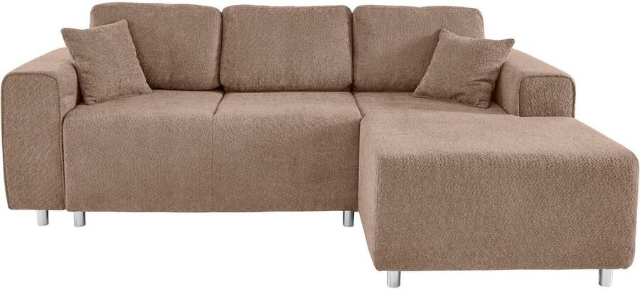 Home affaire Hoekbank Györ L-vorm optioneel met bedfunctie en bedlade inclusief 2 sierkussens - Foto 4