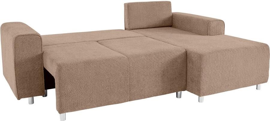 Home affaire Hoekbank Györ L-vorm optioneel met bedfunctie en bedlade inclusief 2 sierkussens - Foto 5