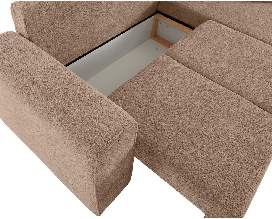 Home affaire Hoekbank Györ L-vorm optioneel met bedfunctie en bedlade inclusief 2 sierkussens - Foto 2