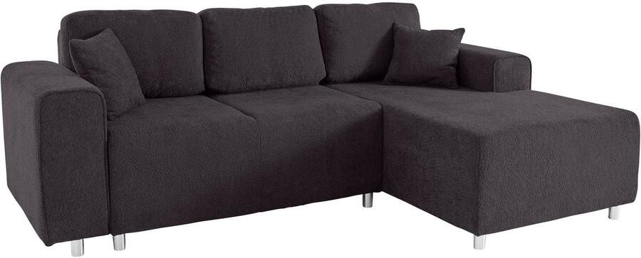 Home affaire Hoekbank Györ L-vorm optioneel met bedfunctie en bedlade inclusief 2 sierkussens - Foto 4