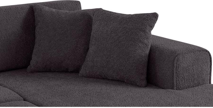 Home affaire Hoekbank Györ L-vorm optioneel met bedfunctie en bedlade inclusief 2 sierkussens - Foto 2