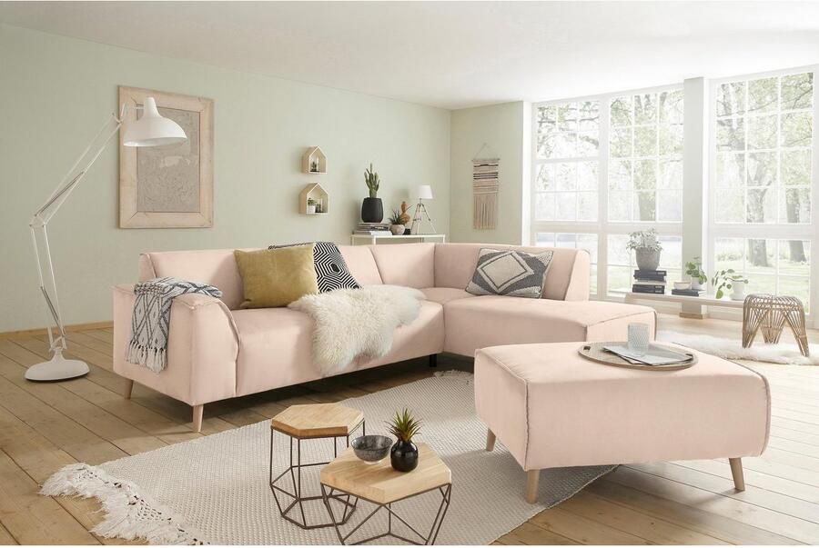Home affaire Hoekbank Julia tijdloze en elegante bank hoog zitcomfort L-vorm - Foto 3