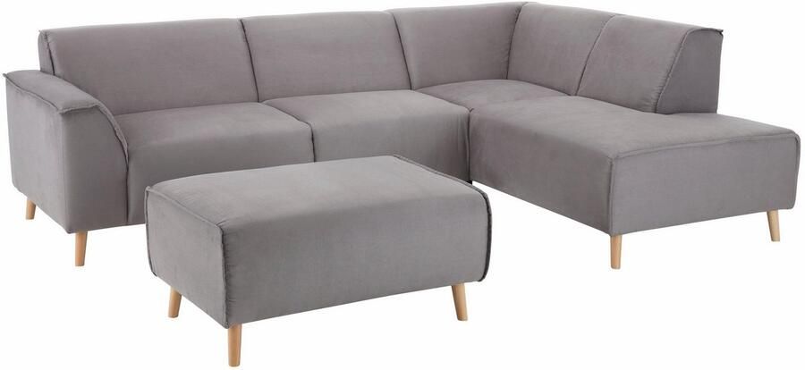 Home affaire Hoekbank Julia tijdloze en elegante bank hoog zitcomfort L-vorm - Foto 4