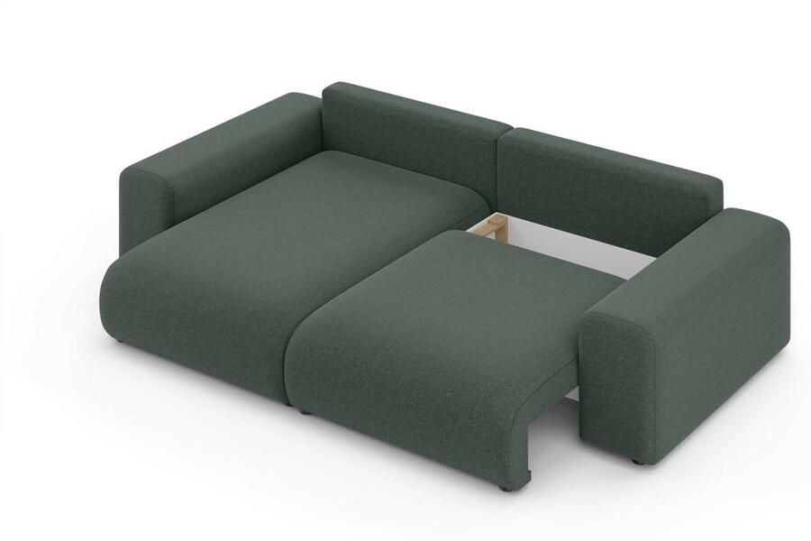 Home affaire Hoekbank LAKESIDE met bedfunctie en bedlade B D H 257 166 84 cm L-vorm recamiere aan beide zijden monteerbaar golfondersteuning - Foto 2