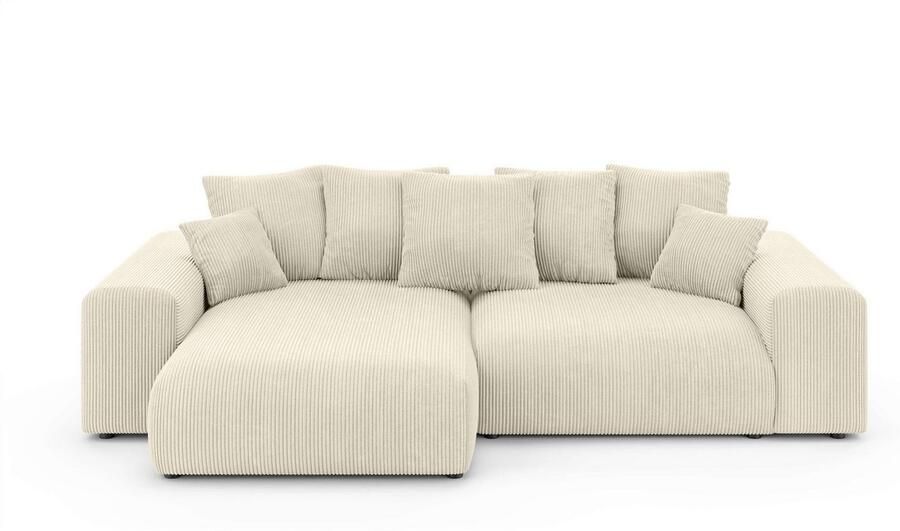 Home affaire Hoekbank LAKESIDE met bedfunctie en bedlade B D H 257 166 84 cm L-vorm recamiere aan beide zijden monteerbaar golfondersteuning - Foto 4