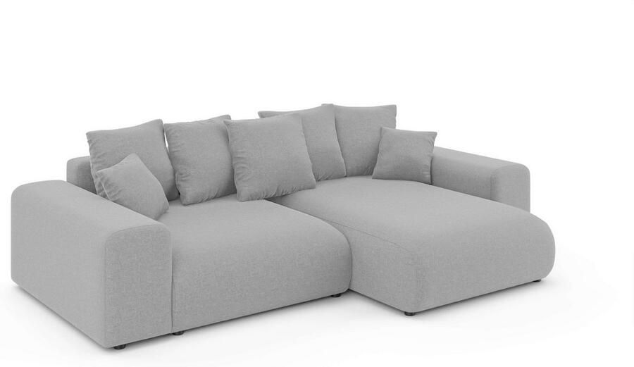 Home affaire Hoekbank LAKESIDE met bedfunctie en bedlade B D H 257 166 84 cm L-vorm recamiere aan beide zijden monteerbaar golfondersteuning - Foto 5