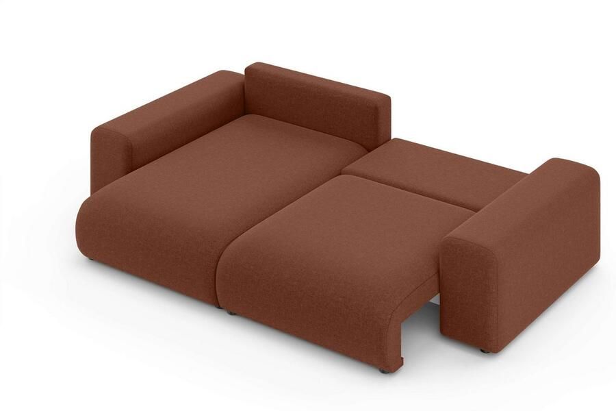 Home affaire Hoekbank LAKESIDE met bedfunctie en bedlade B D H 257 166 84 cm L-vorm recamiere aan beide zijden monteerbaar golfondersteuning - Foto 3