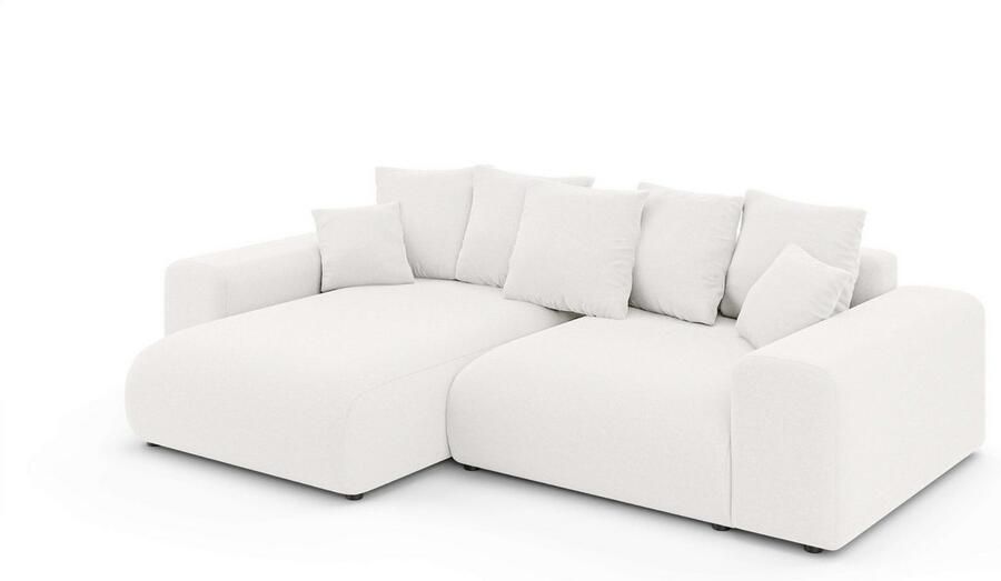 Home affaire Hoekbank LAKESIDE met bedfunctie en bedlade B D H 257 166 84 cm L-vorm recamiere aan beide zijden monteerbaar golfondersteuning - Foto 3