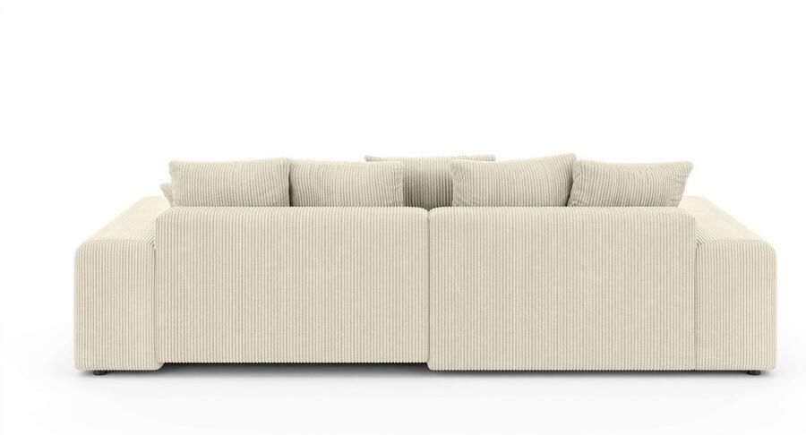 Home affaire Hoekbank LAKESIDE met bedfunctie en bedlade B D H 257 166 84 cm L-vorm recamiere aan beide zijden monteerbaar golfondersteuning - Foto 9