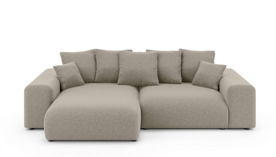 Home affaire Hoekbank LAKESIDE met bedfunctie en bedlade B D H 257 166 84 cm L-vorm recamiere aan beide zijden monteerbaar golfondersteuning - Foto 6