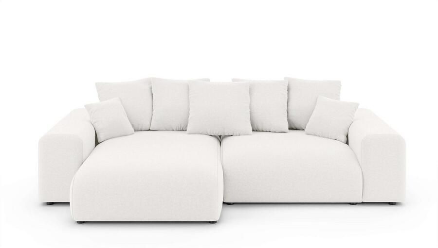 Home affaire Hoekbank LAKESIDE met bedfunctie en bedlade B D H 257 166 84 cm L-vorm recamiere aan beide zijden monteerbaar golfondersteuning - Foto 5