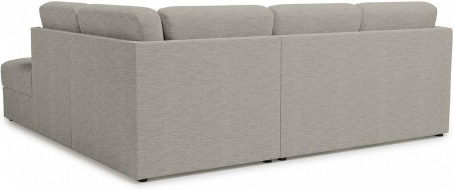 Home affaire Hoekbank Lavars L-vorm slaapbank met slaapfunctie en bergruimte in twee verschillende stofkwaliteiten - Foto 5