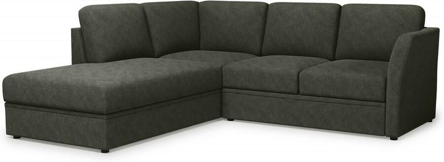 Home affaire Hoekbank Lavars L-vorm slaapbank met slaapfunctie en bergruimte in twee verschillende stofkwaliteiten - Foto 8