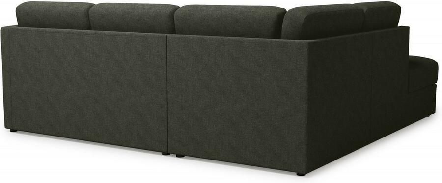 Home affaire Hoekbank Lavars L-vorm slaapbank met slaapfunctie en bergruimte in twee verschillende stofkwaliteiten - Foto 5