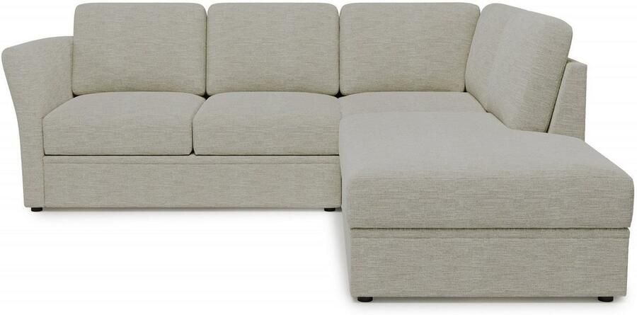 Home affaire Hoekbank Lavars L-vorm slaapbank met slaapfunctie en bergruimte in twee verschillende stofkwaliteiten - Foto 3