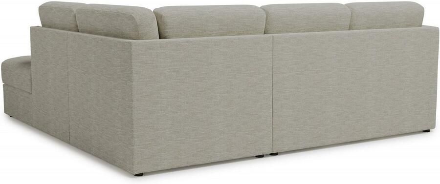 Home affaire Hoekbank Lavars L-vorm slaapbank met slaapfunctie en bergruimte in twee verschillende stofkwaliteiten - Foto 5