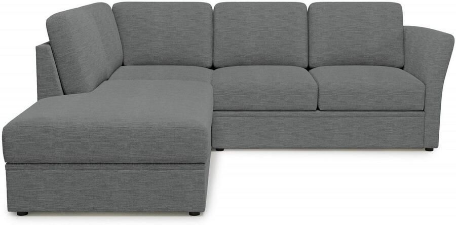 Home affaire Hoekbank Lavars L-vorm slaapbank met slaapfunctie en bergruimte in twee verschillende stofkwaliteiten - Foto 3