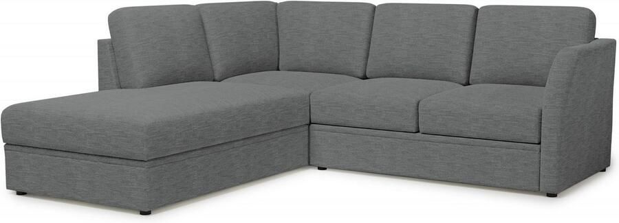 Home affaire Hoekbank Lavars L-vorm slaapbank met slaapfunctie en bergruimte in twee verschillende stofkwaliteiten - Foto 8