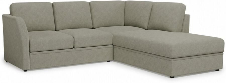 Home affaire Hoekbank Lavars L-vorm slaapbank met slaapfunctie en bergruimte in twee verschillende stofkwaliteiten - Foto 7