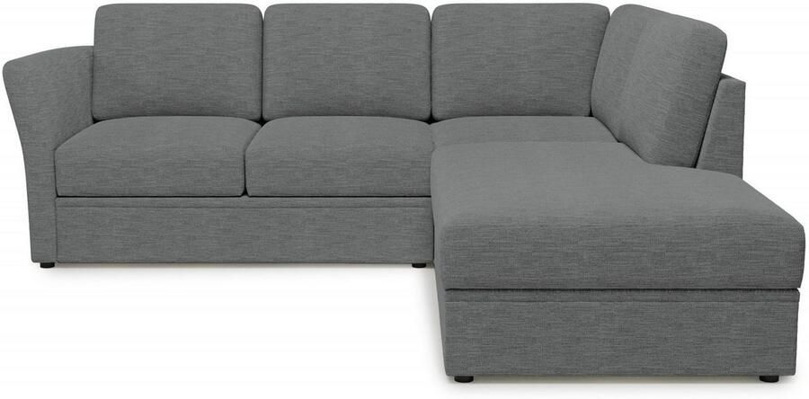 Home affaire Hoekbank Lavars L-vorm slaapbank met slaapfunctie en bergruimte in twee verschillende stofkwaliteiten - Foto 3