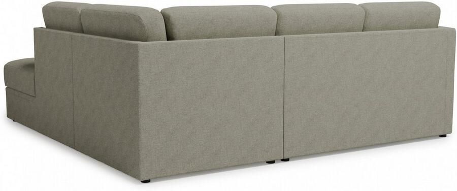 Home affaire Hoekbank Lavars L-vorm slaapbank met slaapfunctie en bergruimte in twee verschillende stofkwaliteiten - Foto 5