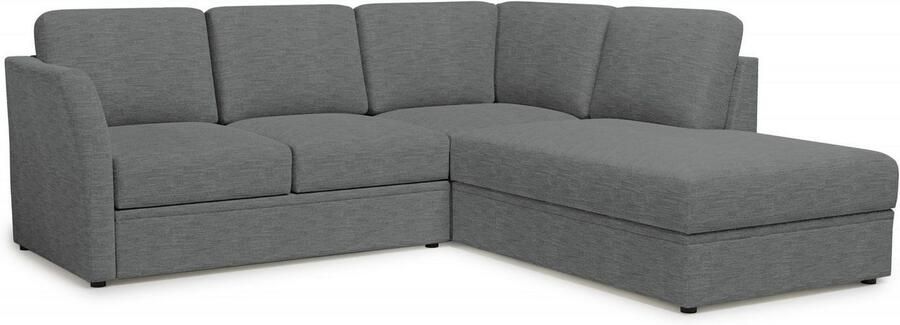 Home affaire Hoekbank Lavars L-vorm slaapbank met slaapfunctie en bergruimte in twee verschillende stofkwaliteiten - Foto 8