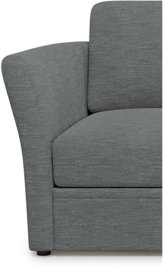 Home affaire Hoekbank Lavars L-vorm slaapbank met slaapfunctie en bergruimte in twee verschillende stofkwaliteiten - Foto 2