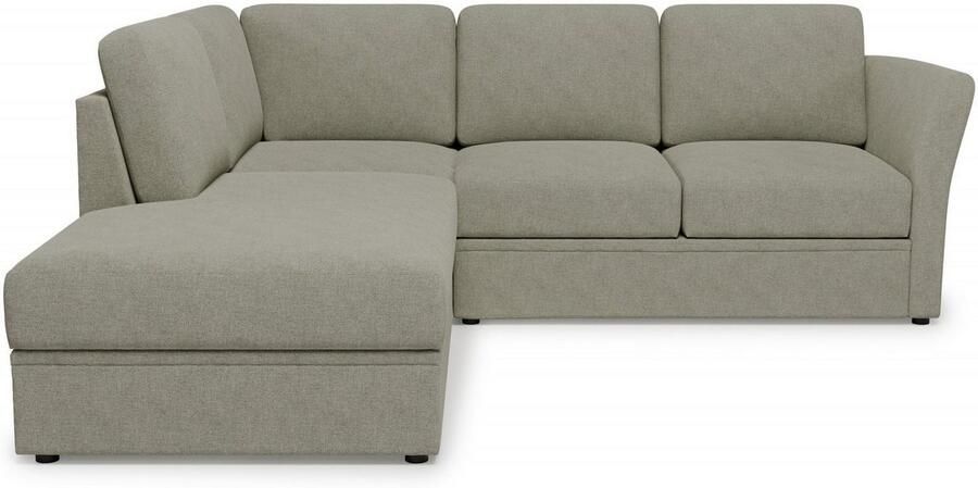 Home affaire Hoekbank Lavars L-vorm slaapbank met slaapfunctie en bergruimte in twee verschillende stofkwaliteiten - Foto 3