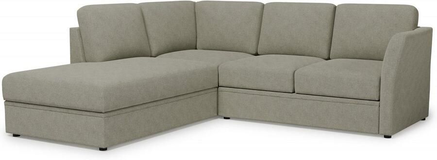 Home affaire Hoekbank Lavars L-vorm slaapbank met slaapfunctie en bergruimte in twee verschillende stofkwaliteiten - Foto 8