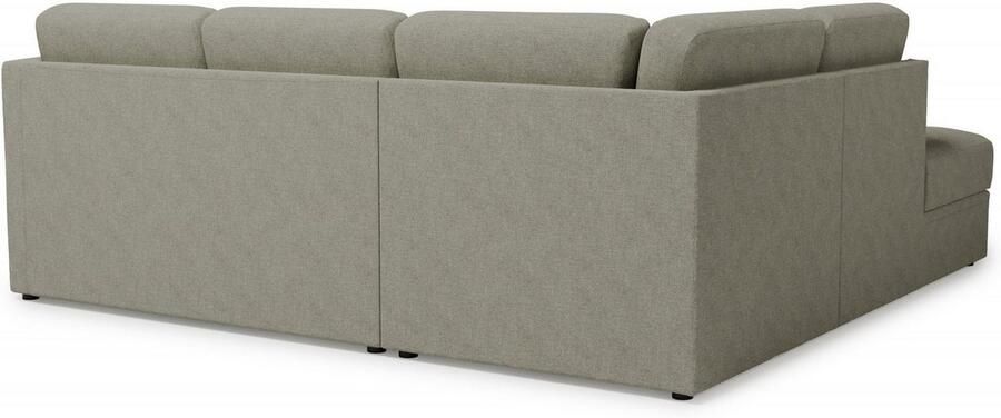 Home affaire Hoekbank Lavars L-vorm slaapbank met slaapfunctie en bergruimte in twee verschillende stofkwaliteiten - Foto 5