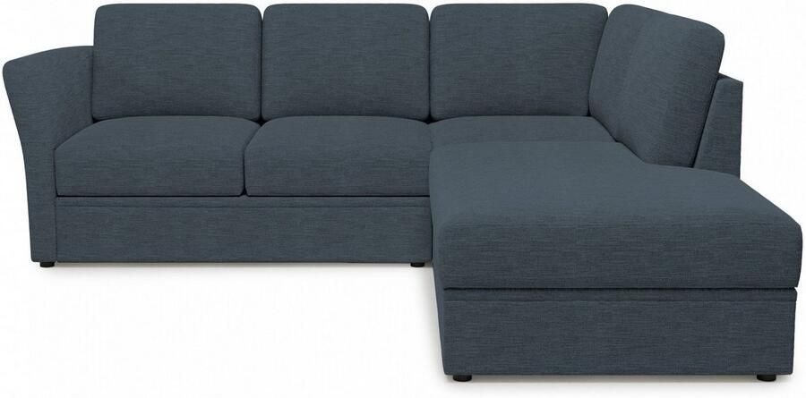 Home affaire Hoekbank Lavars L-vorm slaapbank met slaapfunctie en bergruimte in twee verschillende stofkwaliteiten - Foto 3