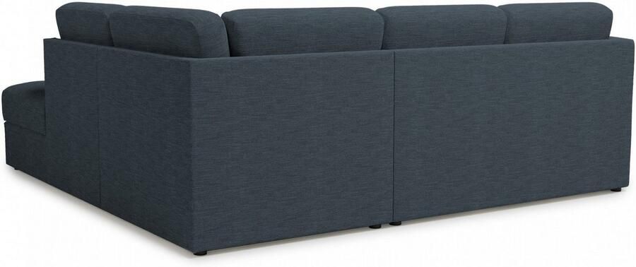 Home affaire Hoekbank Lavars L-vorm slaapbank met slaapfunctie en bergruimte in twee verschillende stofkwaliteiten - Foto 5