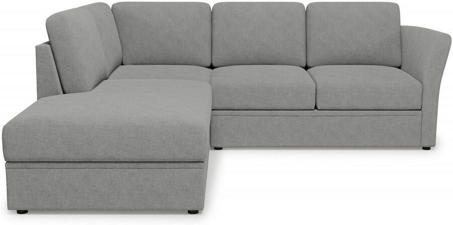 Home affaire Hoekbank Lavars L-vorm slaapbank met slaapfunctie en bergruimte in twee verschillende stofkwaliteiten - Foto 3