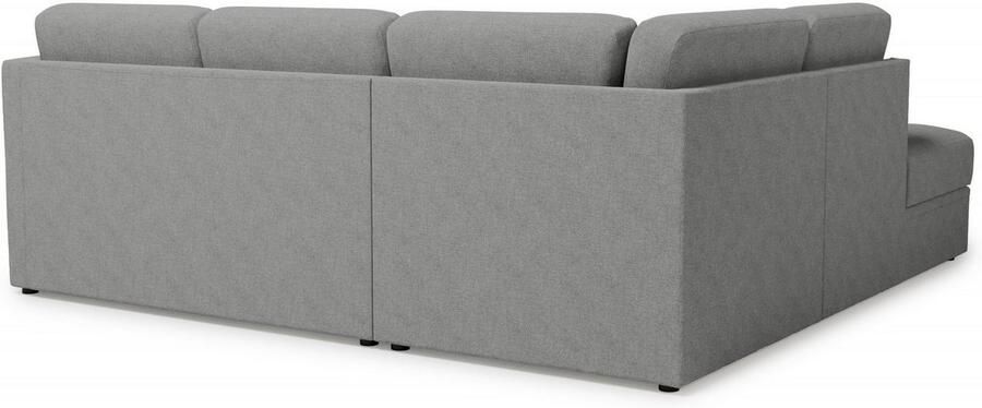 Home affaire Hoekbank Lavars L-vorm slaapbank met slaapfunctie en bergruimte in twee verschillende stofkwaliteiten - Foto 5