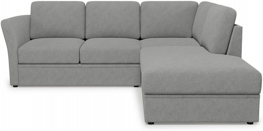 Home affaire Hoekbank Lavars L-vorm slaapbank met slaapfunctie en bergruimte in twee verschillende stofkwaliteiten - Foto 3