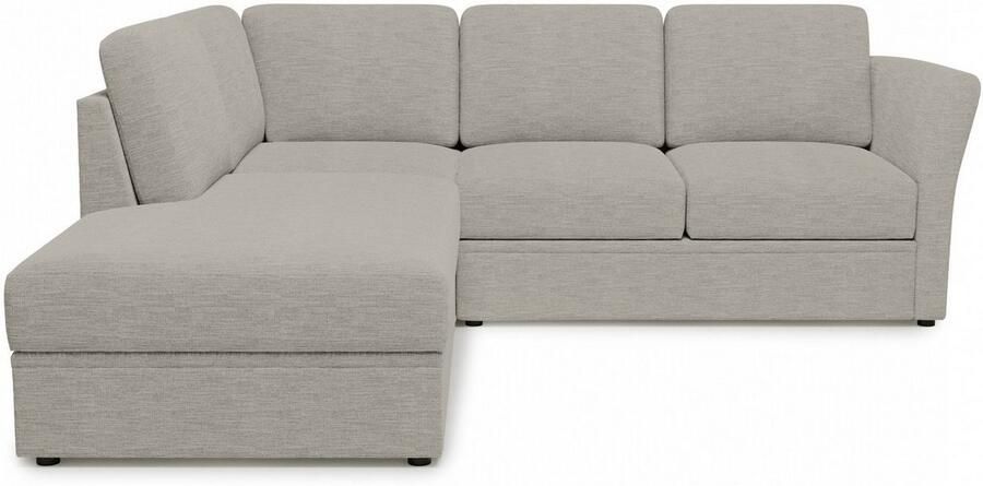 Home affaire Hoekbank Lavars L-vorm slaapbank met slaapfunctie en bergruimte in twee verschillende stofkwaliteiten - Foto 3