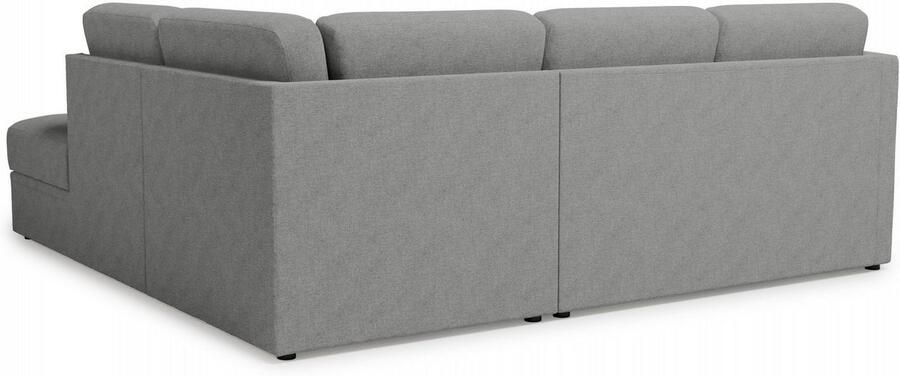 Home affaire Hoekbank Lavars L-vorm slaapbank met slaapfunctie en bergruimte in twee verschillende stofkwaliteiten - Foto 5