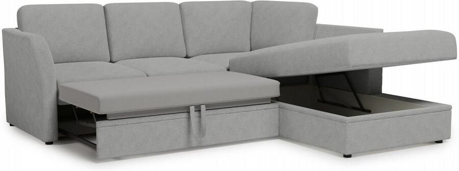 Home affaire Hoekbank Lavars L-vorm slaapbank met slaapfunctie en bergruimte in twee verschillende stofkwaliteiten - Foto 6