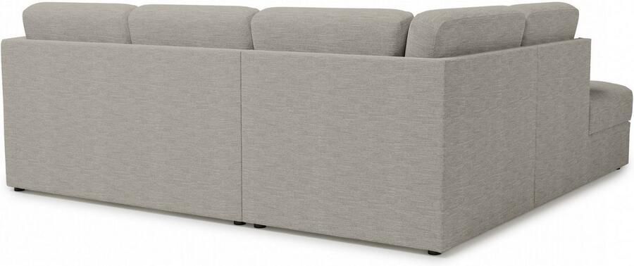 Home affaire Hoekbank Lavars L-vorm slaapbank met slaapfunctie en bergruimte in twee verschillende stofkwaliteiten - Foto 5