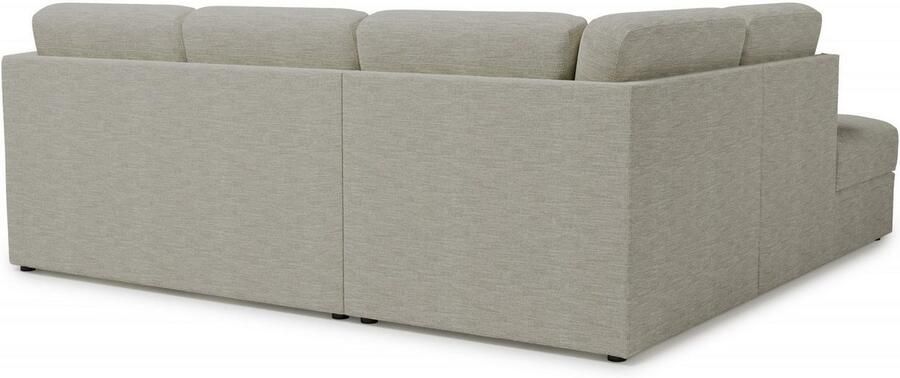 Home affaire Hoekbank Lavars L-vorm slaapbank met slaapfunctie en bergruimte in twee verschillende stofkwaliteiten - Foto 5