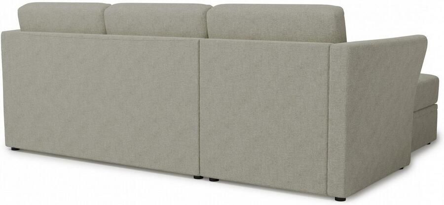 Home affaire Hoekbank Lavars L-vorm slaapbank met slaapfunctie en bergruimte in twee verschillende stofkwaliteiten - Foto 5