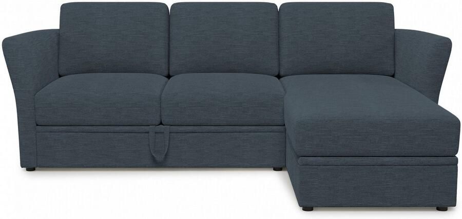 Home affaire Hoekbank Lavars L-vorm slaapbank met slaapfunctie en bergruimte in twee verschillende stofkwaliteiten - Foto 4