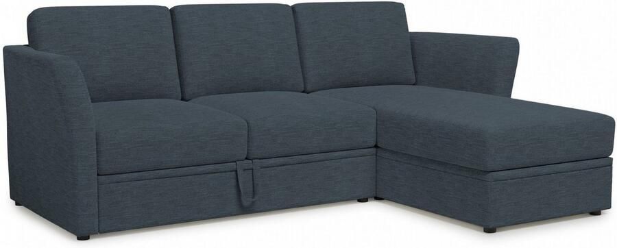 Home affaire Hoekbank Lavars L-vorm slaapbank met slaapfunctie en bergruimte in twee verschillende stofkwaliteiten - Foto 8