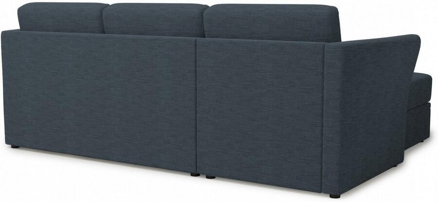 Home affaire Hoekbank Lavars L-vorm slaapbank met slaapfunctie en bergruimte in twee verschillende stofkwaliteiten - Foto 5