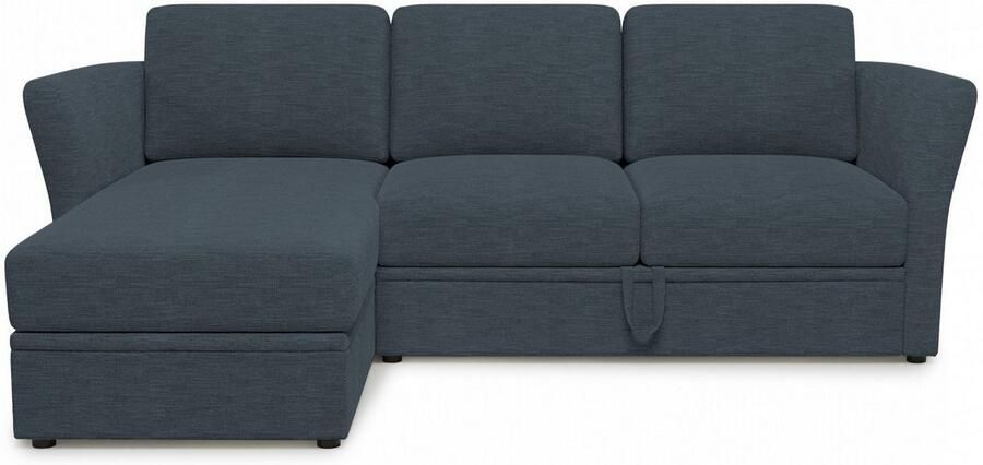 Home affaire Hoekbank Lavars L-vorm slaapbank met slaapfunctie en bergruimte in twee verschillende stofkwaliteiten - Foto 4